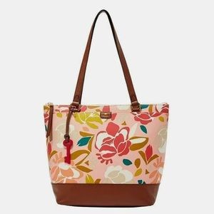 Fossil Women's Mother's Day Large Shopper Tote Pink Floral